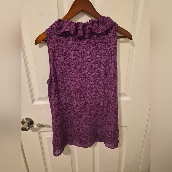 Purple Ruffle Women's Top - Picture 3 of 8